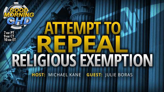 Attempt to Repeal Religious Exemption