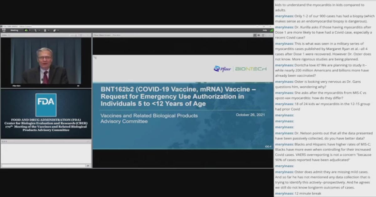 FDA VRBPAC Meeting | EUA Pfizer Vaccines For 5-11 Year-Olds | Oct. 26th, 2021
