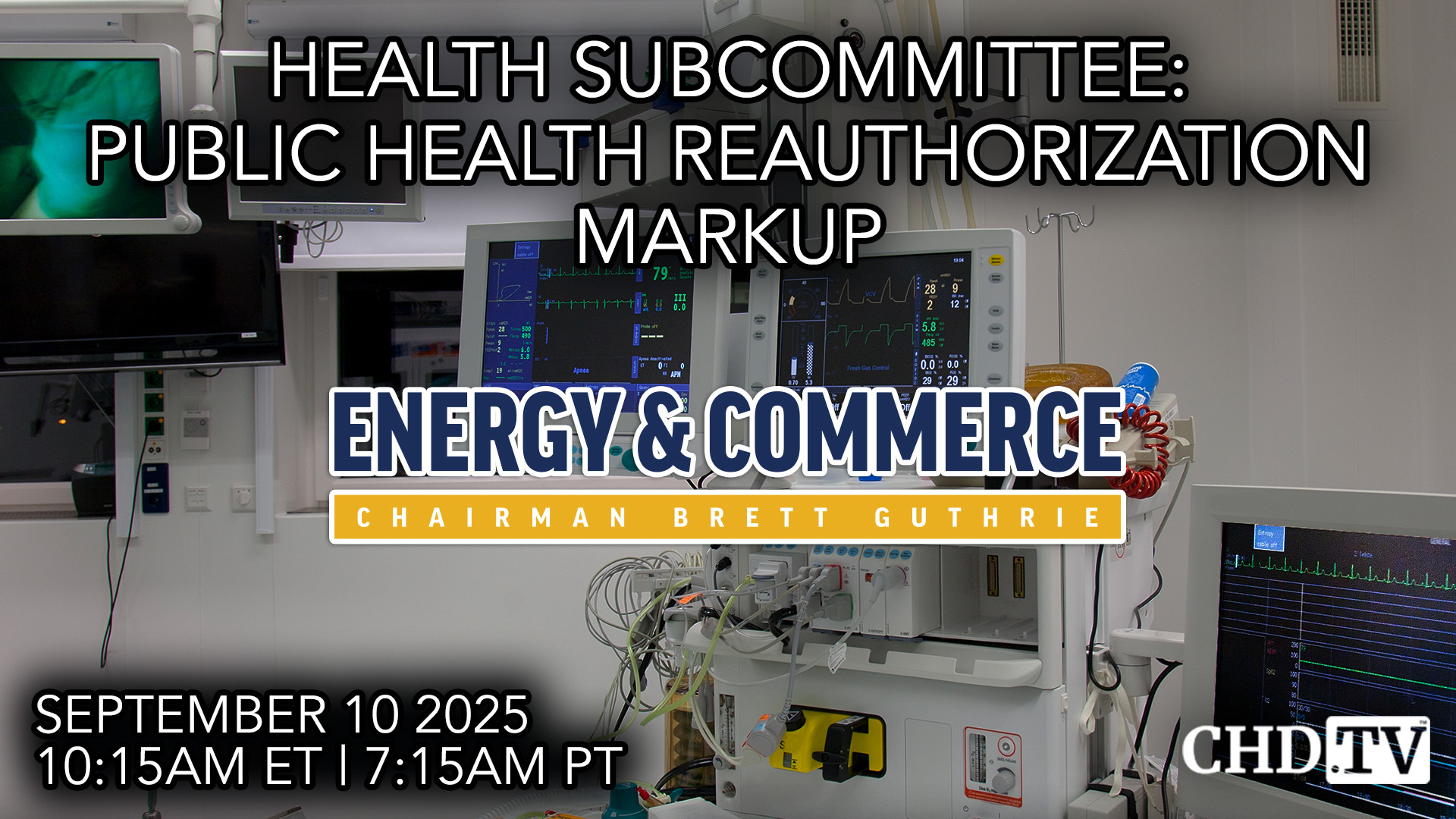 Health Subcommittee: Public Health Reauthorization Markup