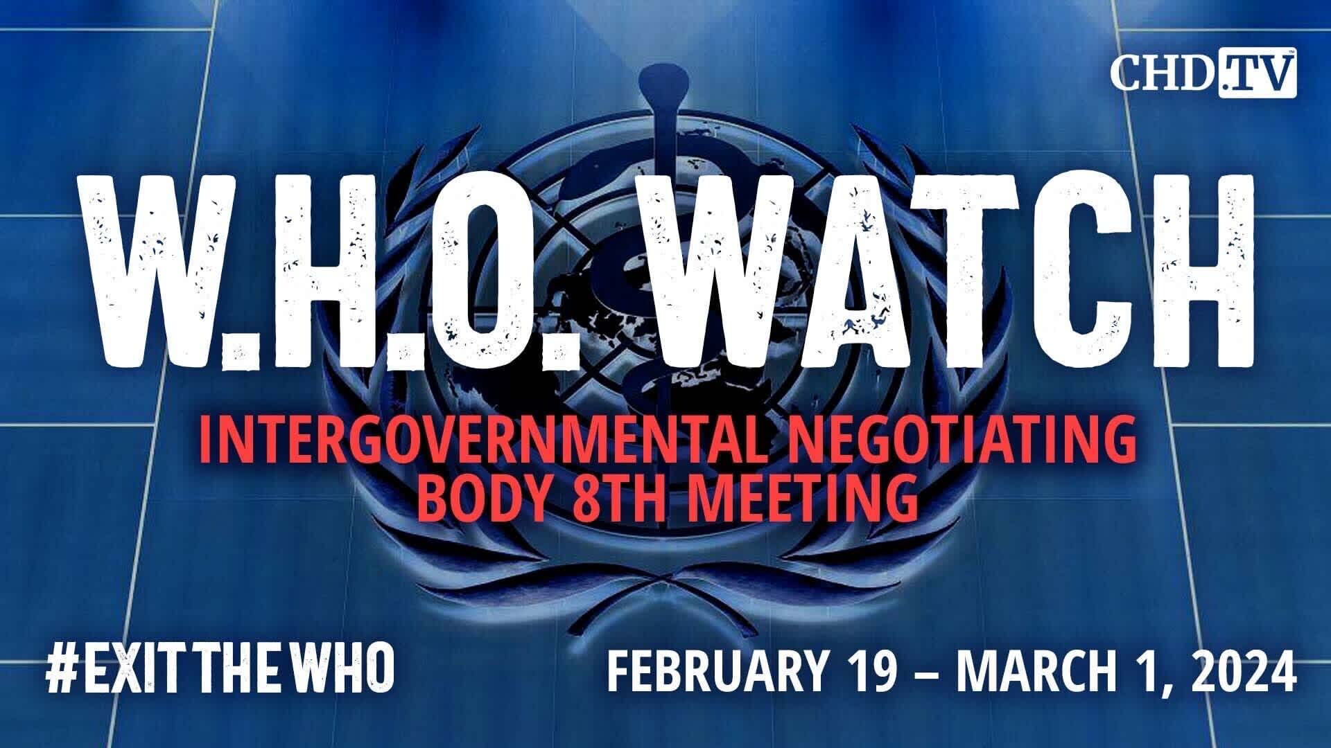 WHO WATCH: 8th Meeting of the INB | Mar. 1