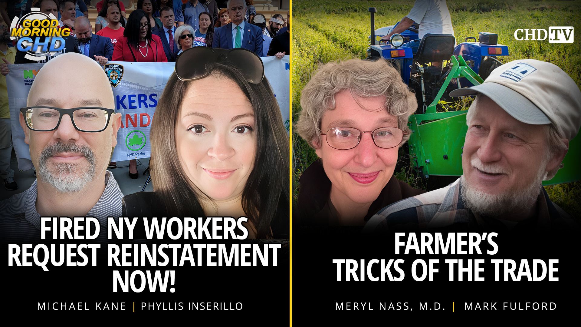 Fired NY Workers  Request Reinstatement  Now! + Farmer’s  Tricks of the Trade