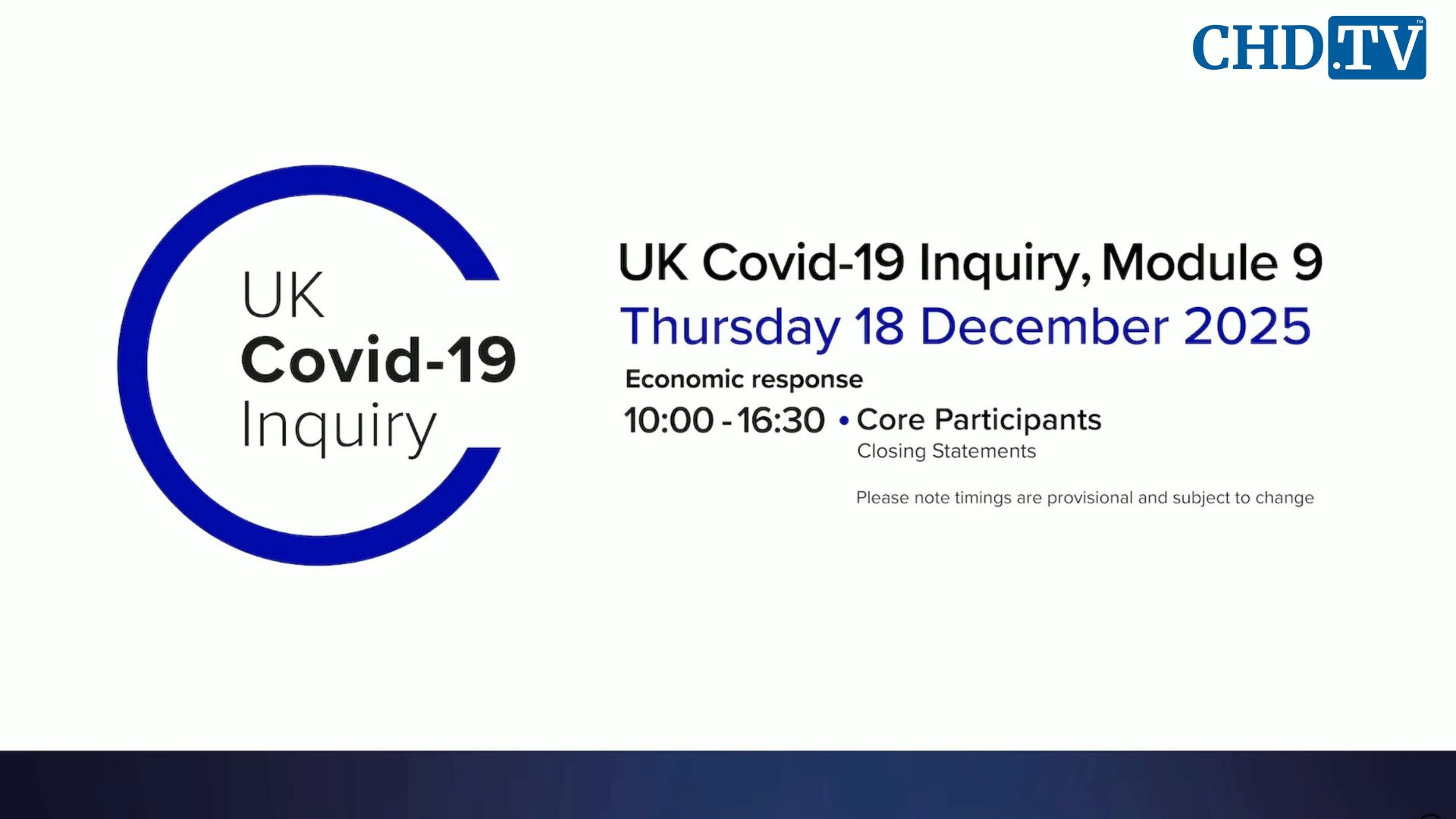 UK Covid-19 Inquiry Meeting | Dec. 18