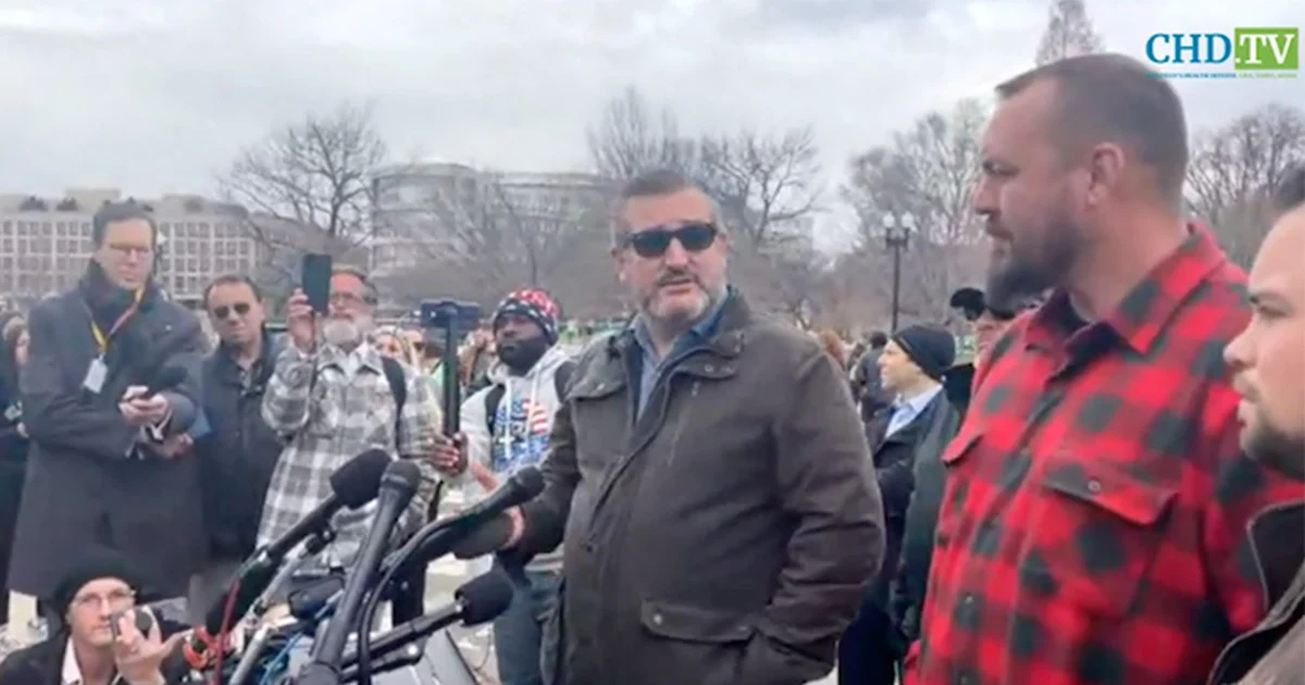 Ted Cruz Holds Press Conference With People’s Convoy Organizers in DC