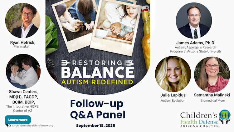 Restoring Balance: Autism Redefined Follow-up Q&A Panel with Filmmaker and Biomedical Practitioners