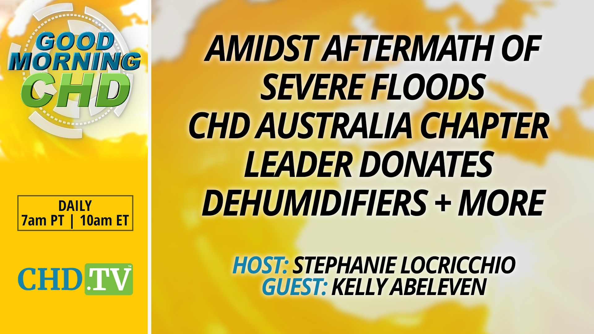 Amidst Aftermath of Severe Floods CHD Australia Chapter Leader Donates Dehumidifiers + More