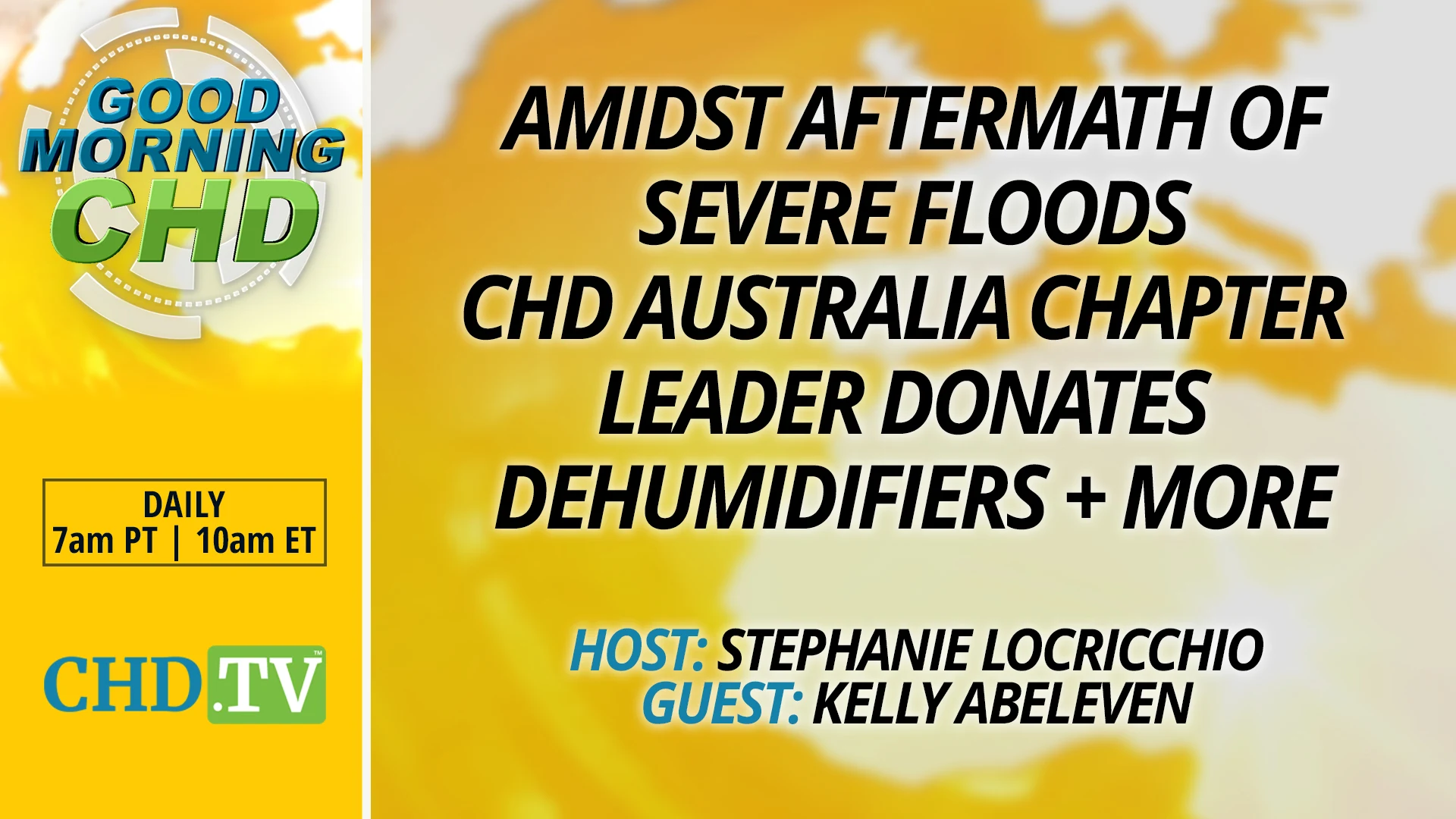 Amidst Aftermath of Severe Floods CHD Australia Chapter Leader Donates Dehumidifiers + More