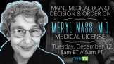 December 12, Decision + Order on Dr. Meryl Nass’ Punishment