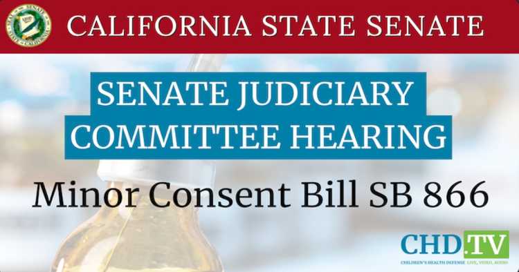 Minor Consent Bill SB 866 | CA Senate Judiciary Committee | May 5th, 2022