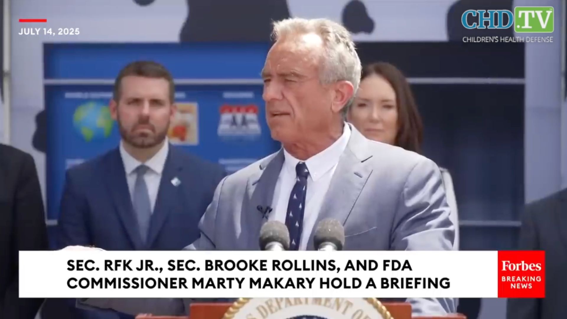 RFK Jr., Sec. Rollins, FDA's Makary Give Ice Cream Make America Healthy Again Announcement