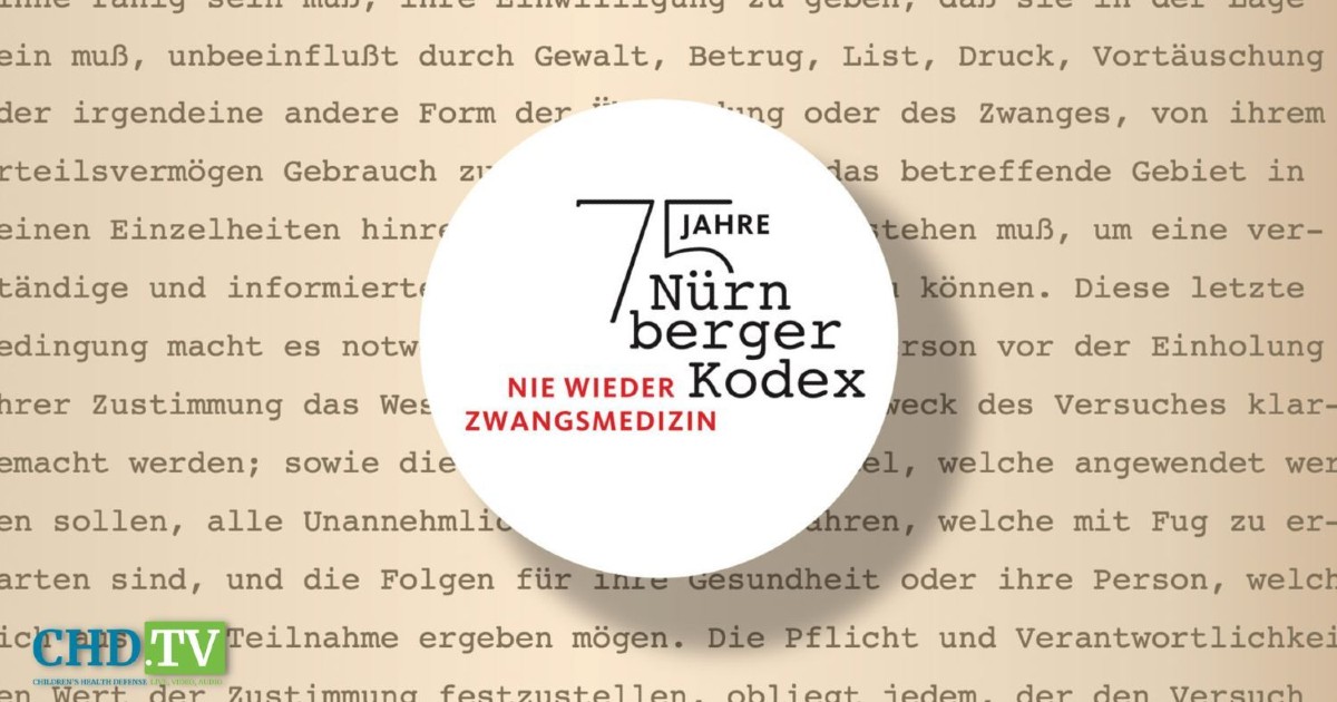 The Nuremberg Code: 75th Annual Commemoration — Full Livestream