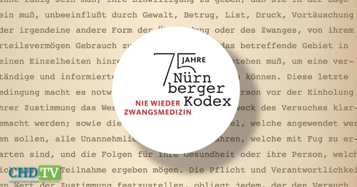 The Nuremberg Code: 75th Annual Commemoration — Full Livestream