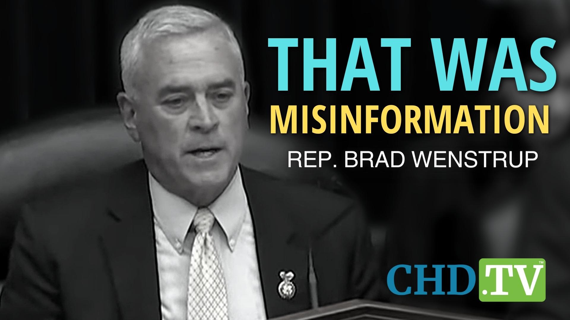‘That Was Misinformation’: Rep. Brad Wenstrup Denounces Biden’s COVID Messaging
