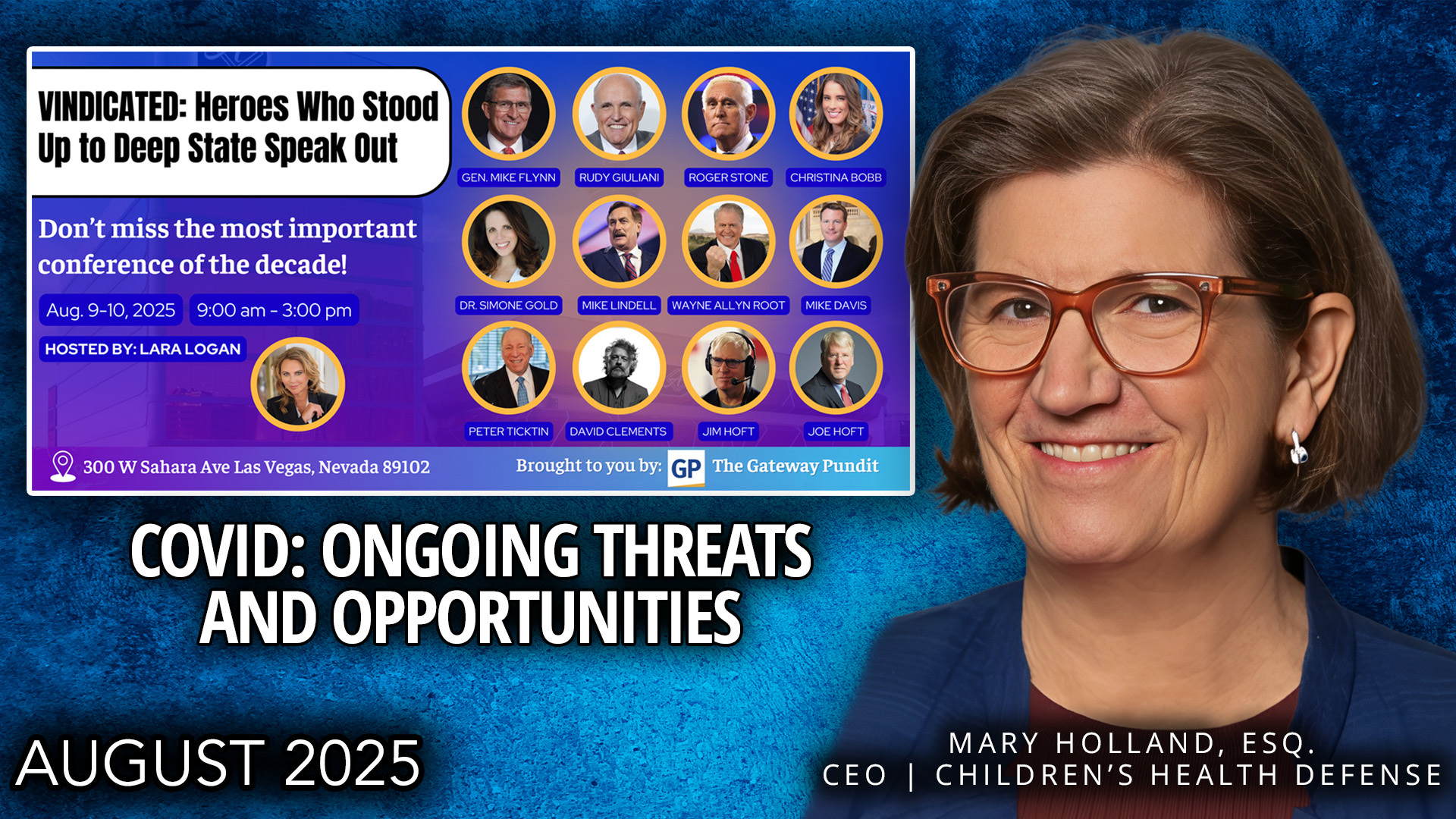 COVID: Ongoing Threats and Opportunities — Speech by Mary Holland
