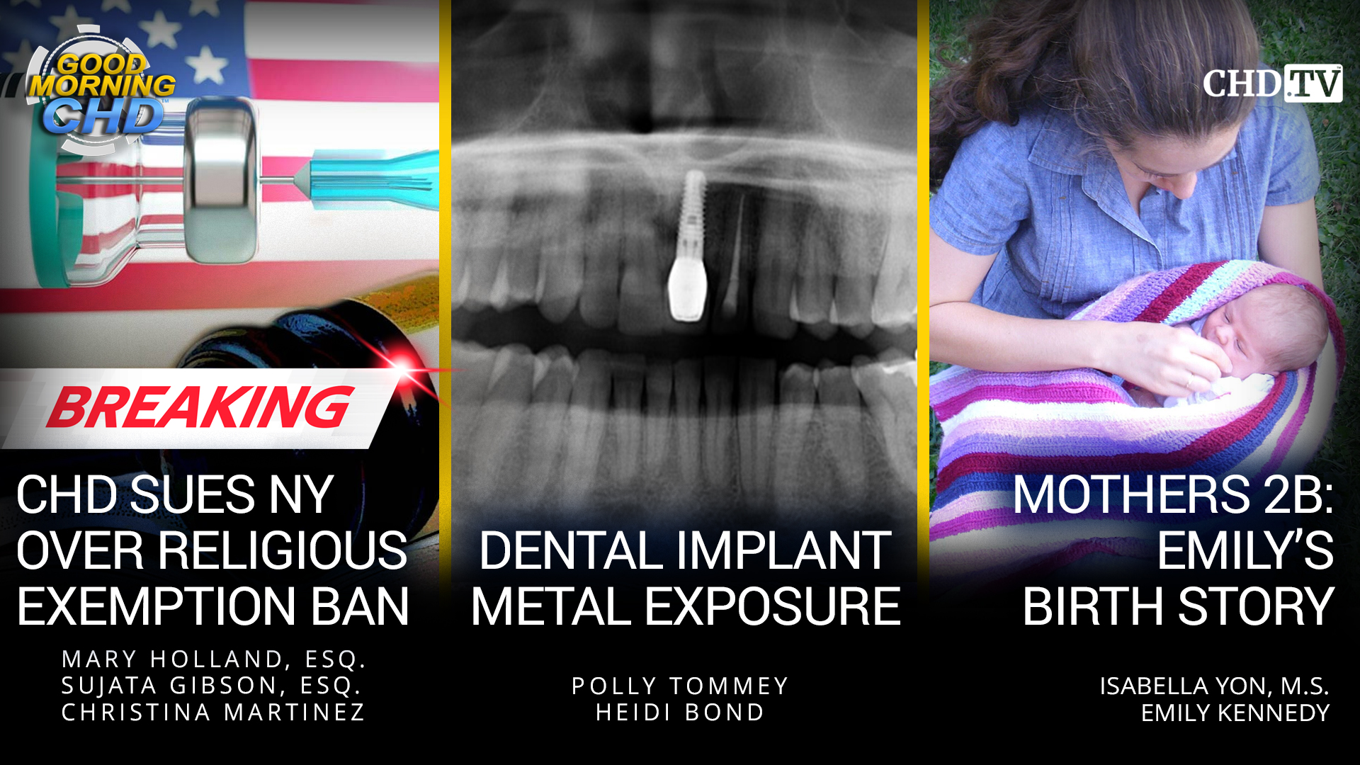 BREAKING: CHD Sues NY Over Religious Exemption Ban + Dental Implant Metal Exposure + Mothers 2B: Emily's Birth Story