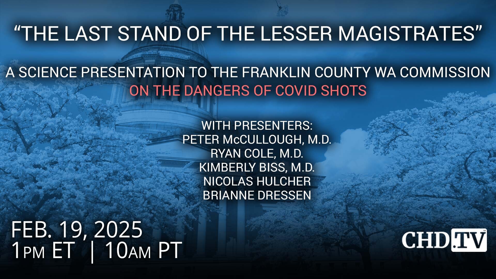 The Last Stand of the Lesser Magistrates: A Scientific Presentation on the Dangers of COVID Shots