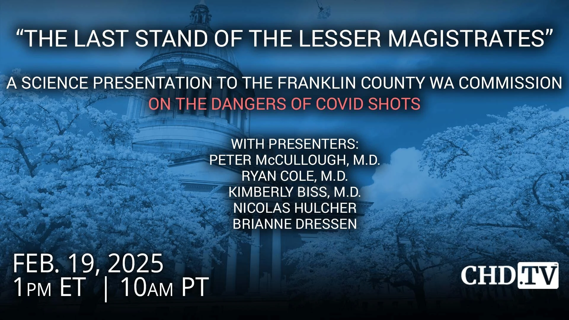 The Last Stand of the Lesser Magistrates: A Scientific Presentation on the Dangers of COVID Shots