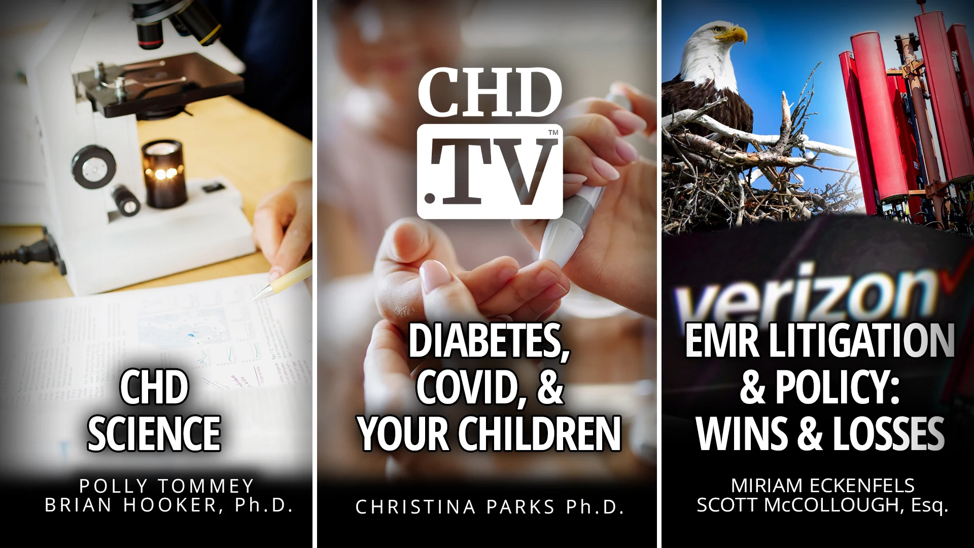 CHD Science + Diabetes, COVID, & Your Children + EMR Litigation & Policy: Wins & Losses