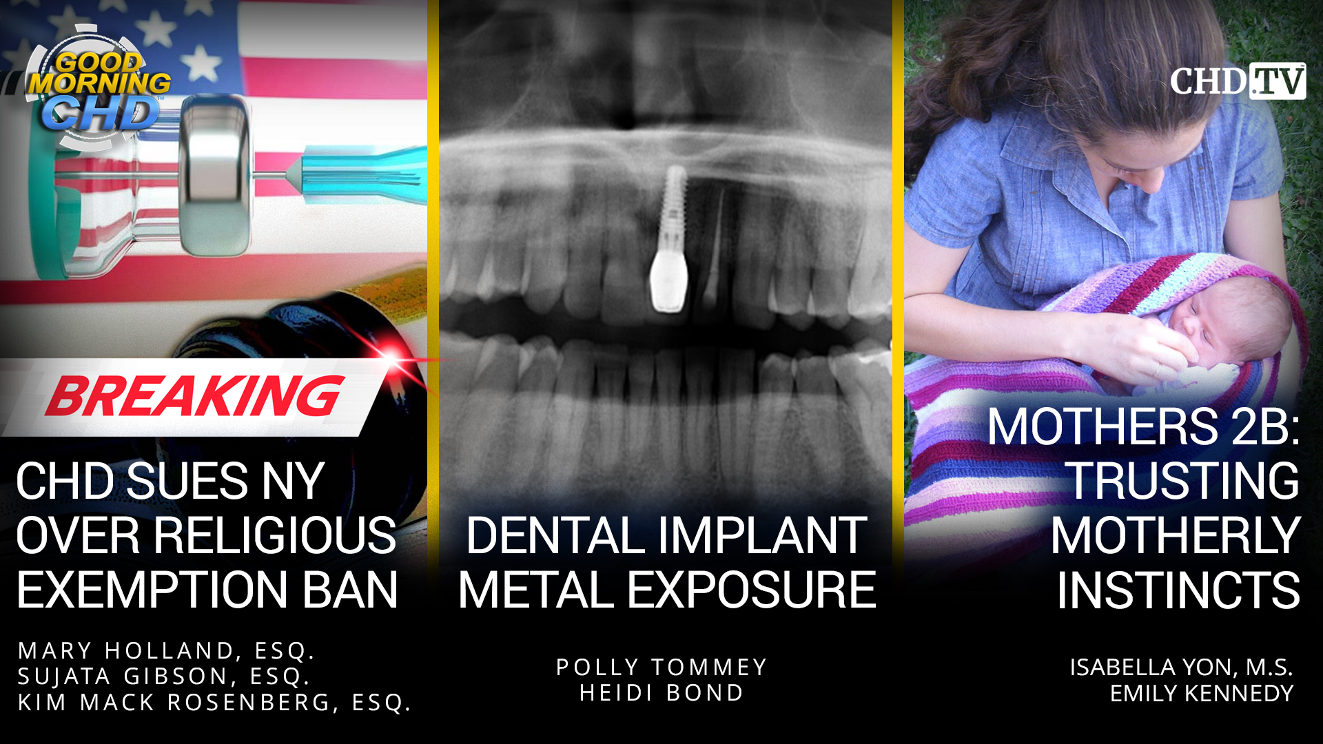 BREAKING: CHD Sues NY Over Religious Exemption Ban + Dental Implant Metal Exposure + Mothers 2B: Trusting Motherly Instincts