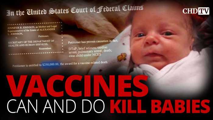 Vaccines Can and Do Kill Children