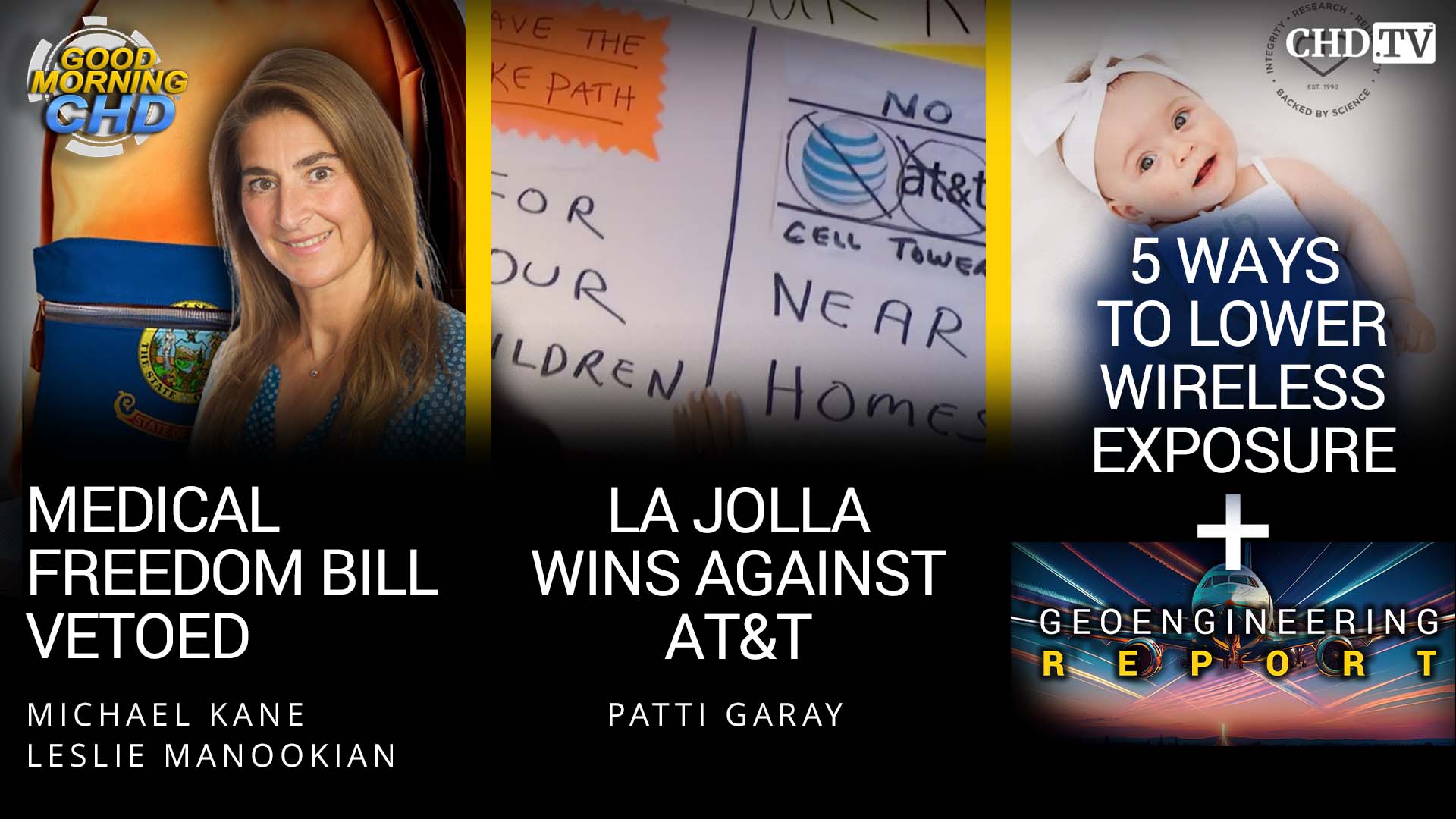 Idaho Medical Freedom Bill Vetoed + La Jolla Wins Against AT&T + 5 Ways to Lower Wireless Exposure + Geoengineering Report