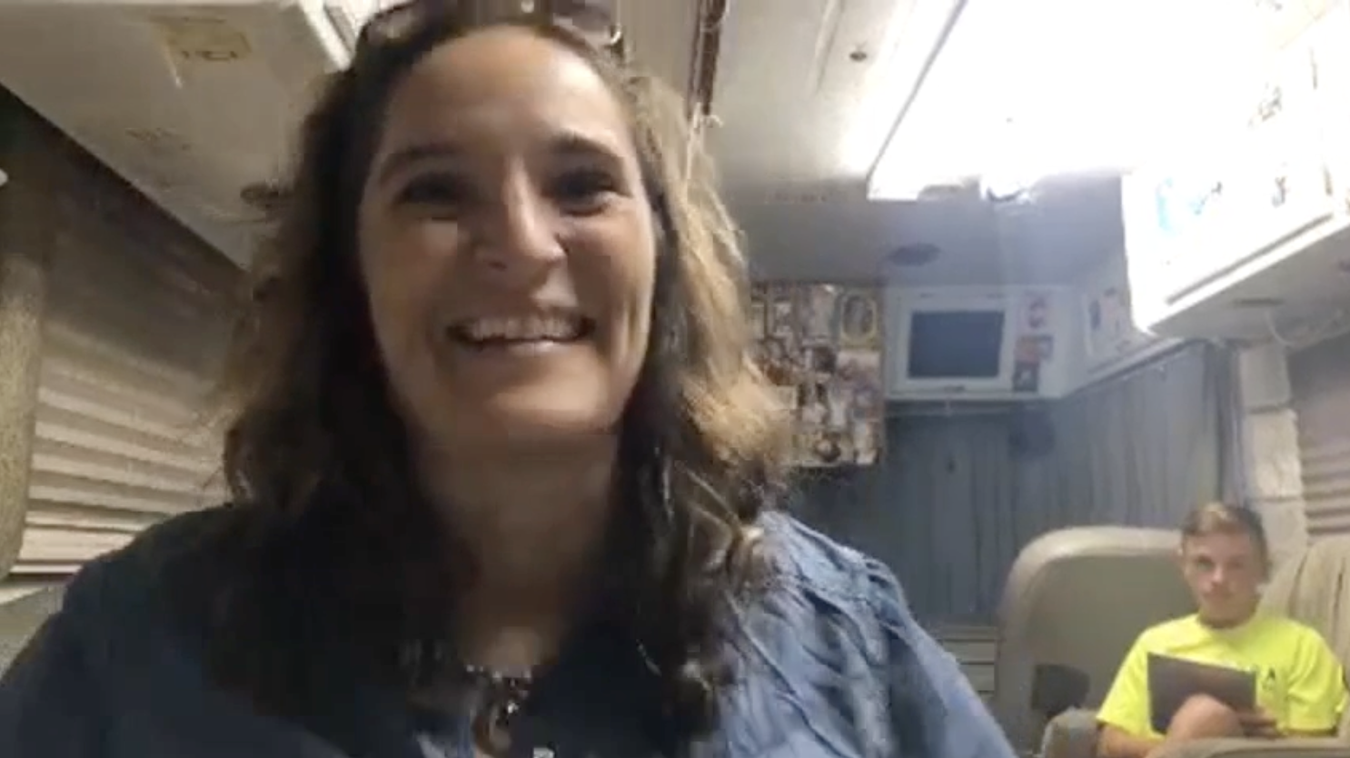 Military Mom With Her Two Sons