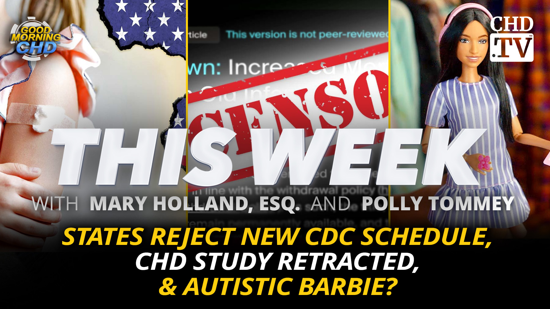 States Reject New CDC Schedule, CHD Study Retracted, & Autistic Barbie?
