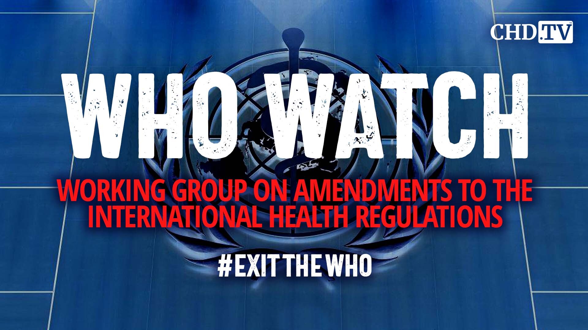 WHO WATCH: Working Group on Amendments to the International Health Regulations (WGIHR)
