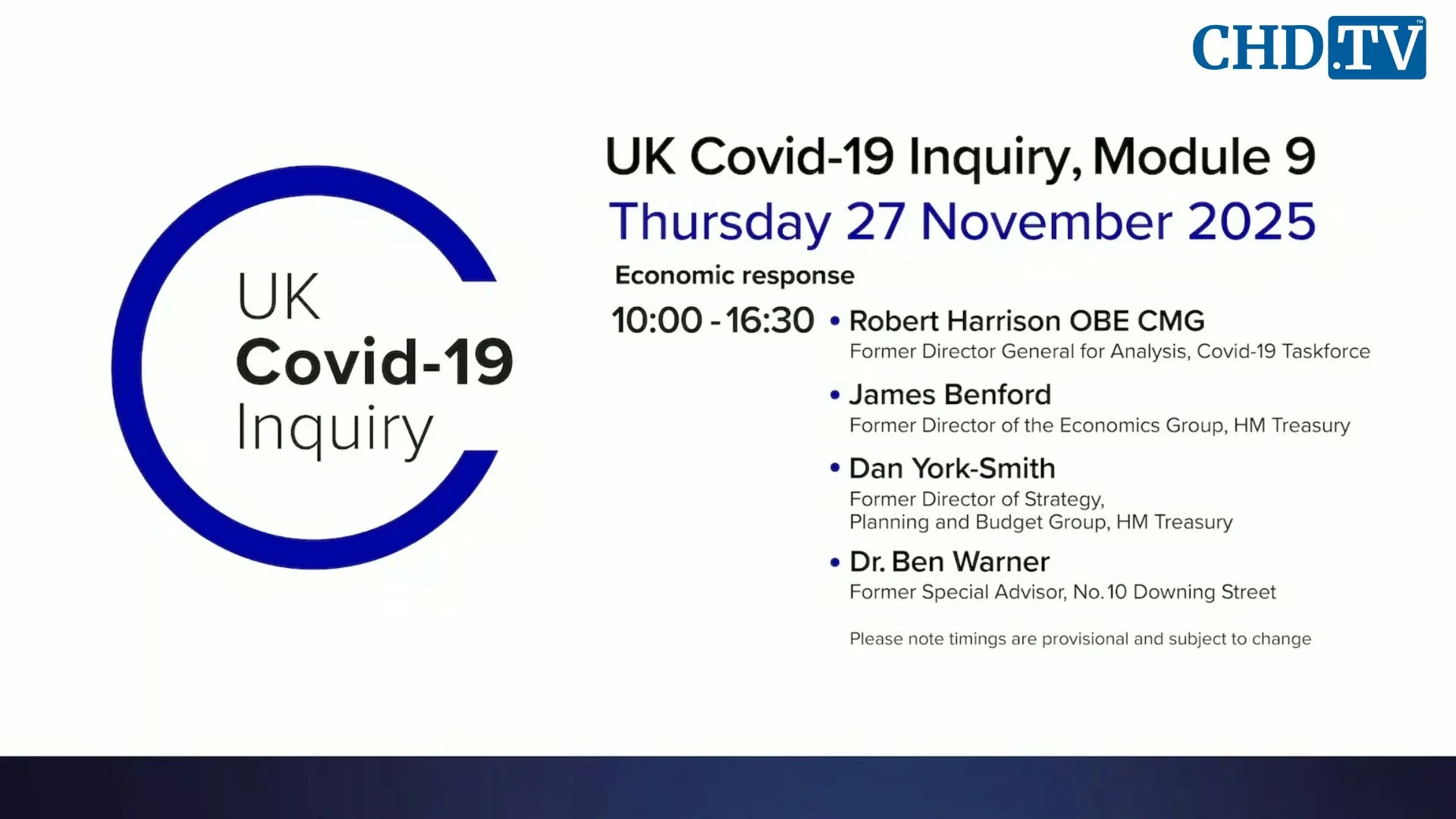 UK COVID-19 Inquiry Meeting | Nov. 27 Part 1