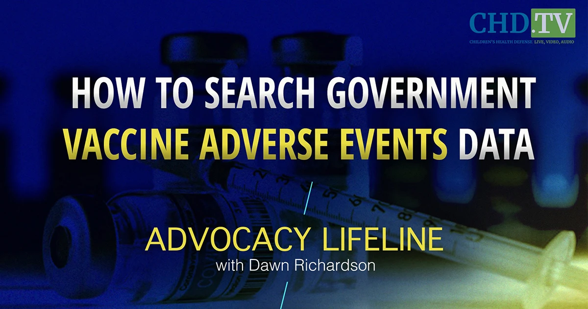 How to Search Government Data on Vaccine Adverse Events on Your Own