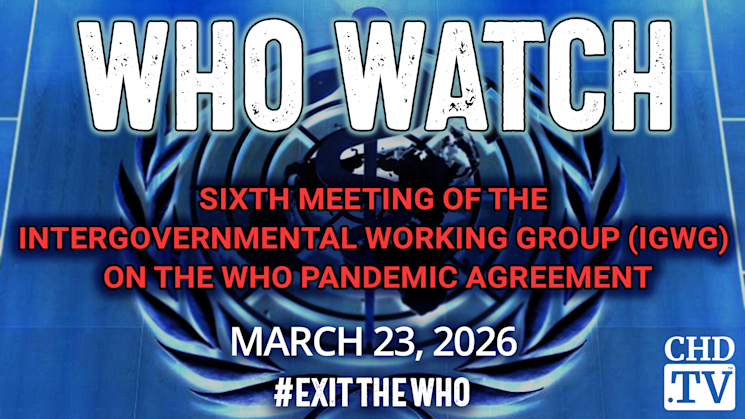 WHO WATCH: Sixth Meeting of the Intergovernmental Working Group (IGWG) on the WHO Pandemic Agreement | Mar. 23