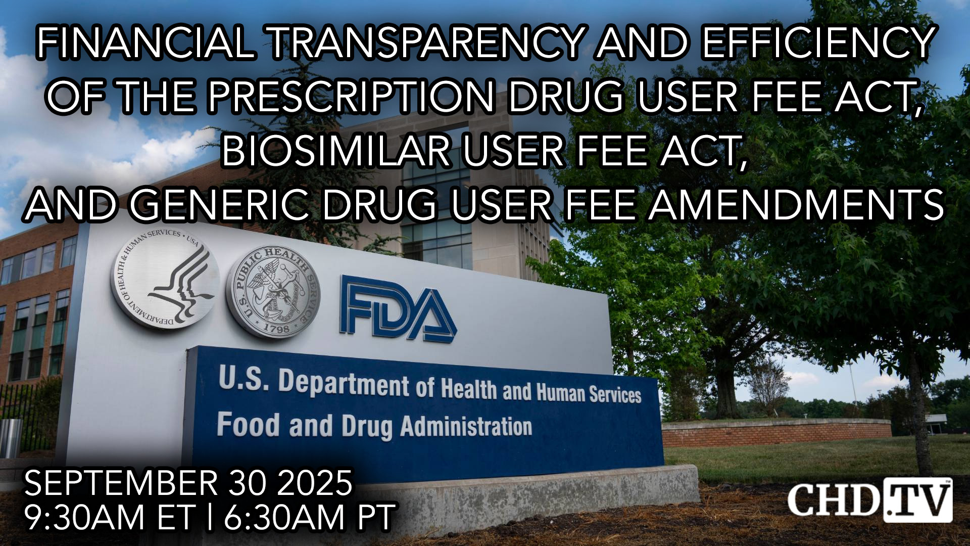 2025 FDA Financial Public Meeting