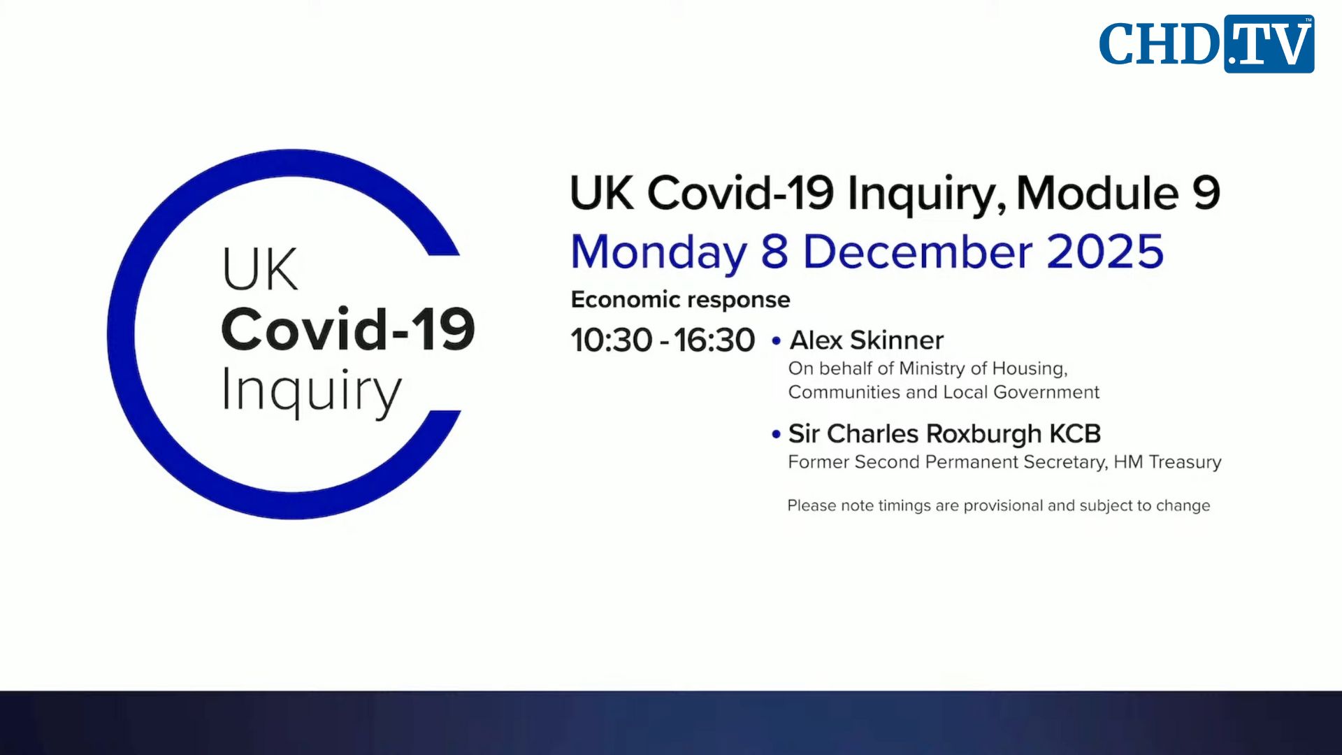 UK COVID-19 Inquiry Meeting | Dec. 8