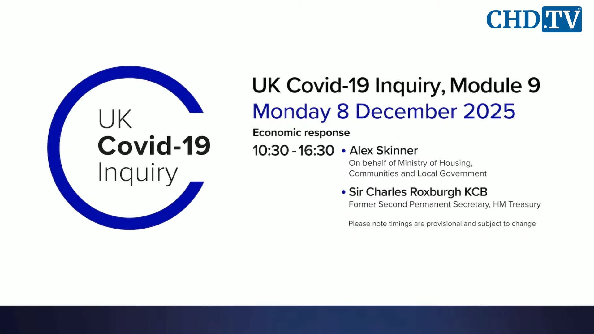 UK COVID-19 Inquiry Meeting | Dec. 8