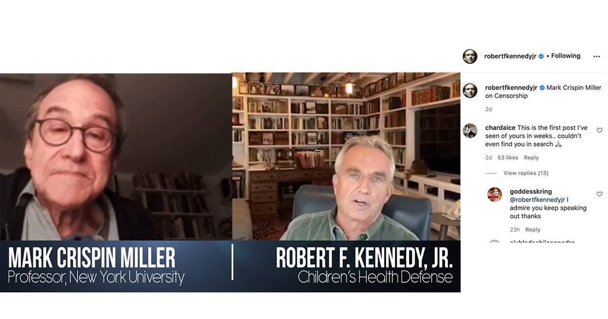 Censorship With Mark Crispin Miller