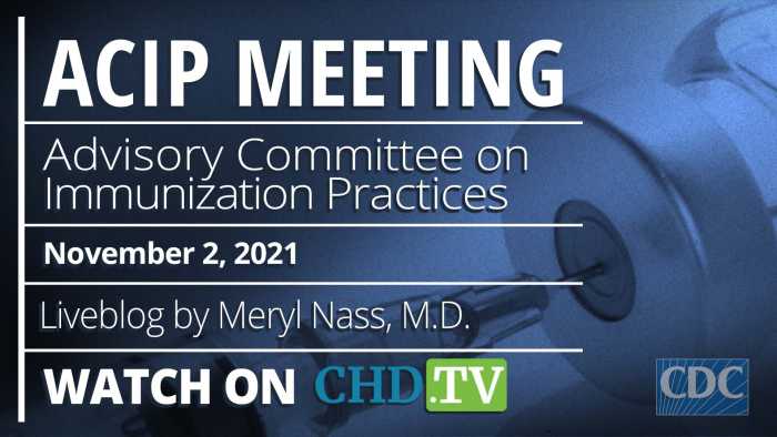 CDC ACIP Meeting | Nov. 2nd, 2021 | Part 1