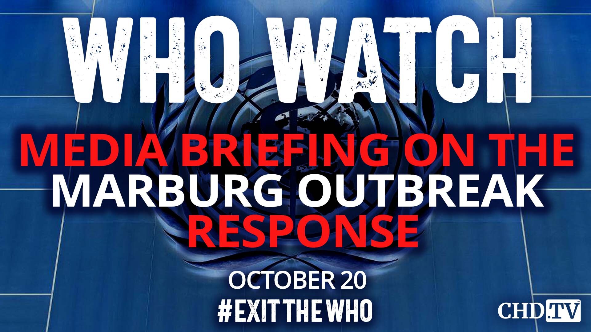 WHO WATCH: Media Briefing on the Marburg Outbreak Response | Oct. 20