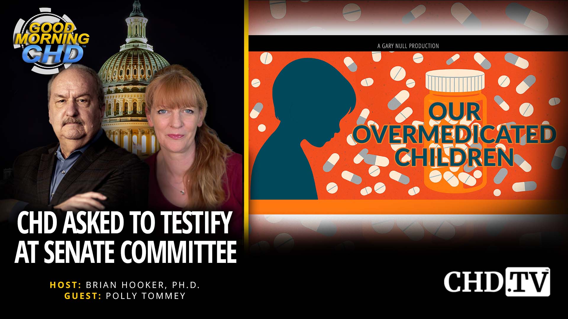 CHD Asked To Testify at Senate Committee + Our Overmedicated Children