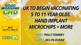 UK to Begin Vaccinating 5 to 11-Year-Olds, Hand Implant Microchips + More