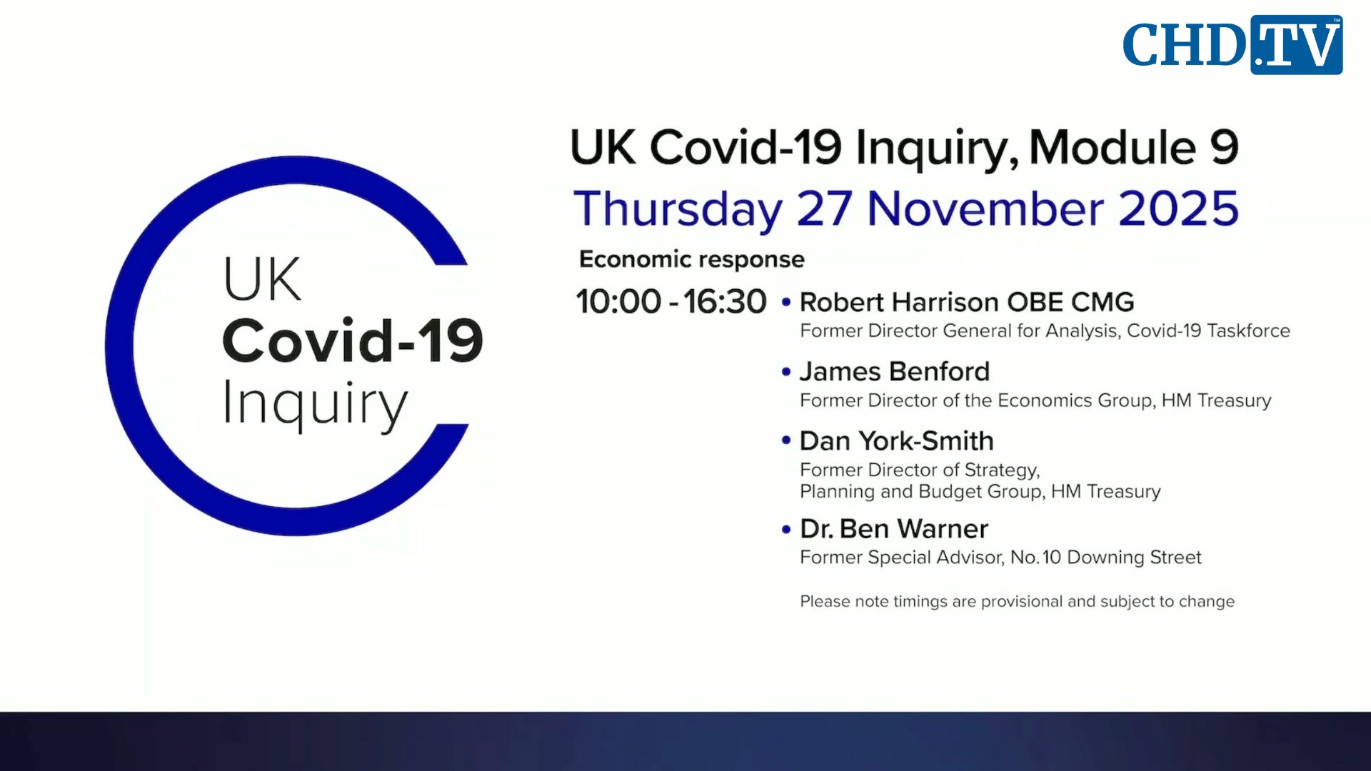 UK COVID-19 Inquiry Meeting | Nov. 27 Part 2