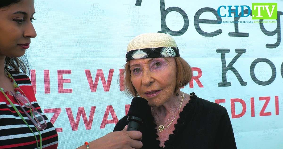 Vera Sharav at Nuremberg 75