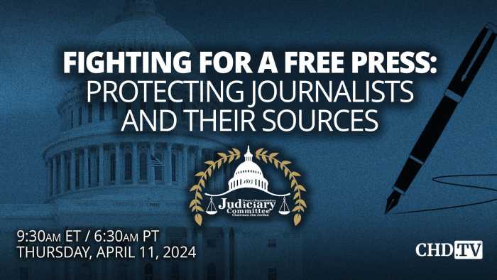 Fighting for a Free Press: Protecting Journalists and their Sources | Apr. 11
