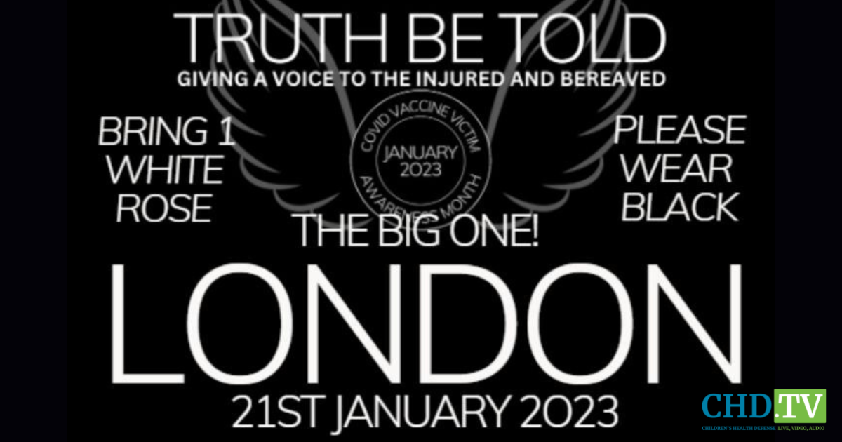 London — Truth Be Told Rally: Giving a Voice to the Injured and Bereaved