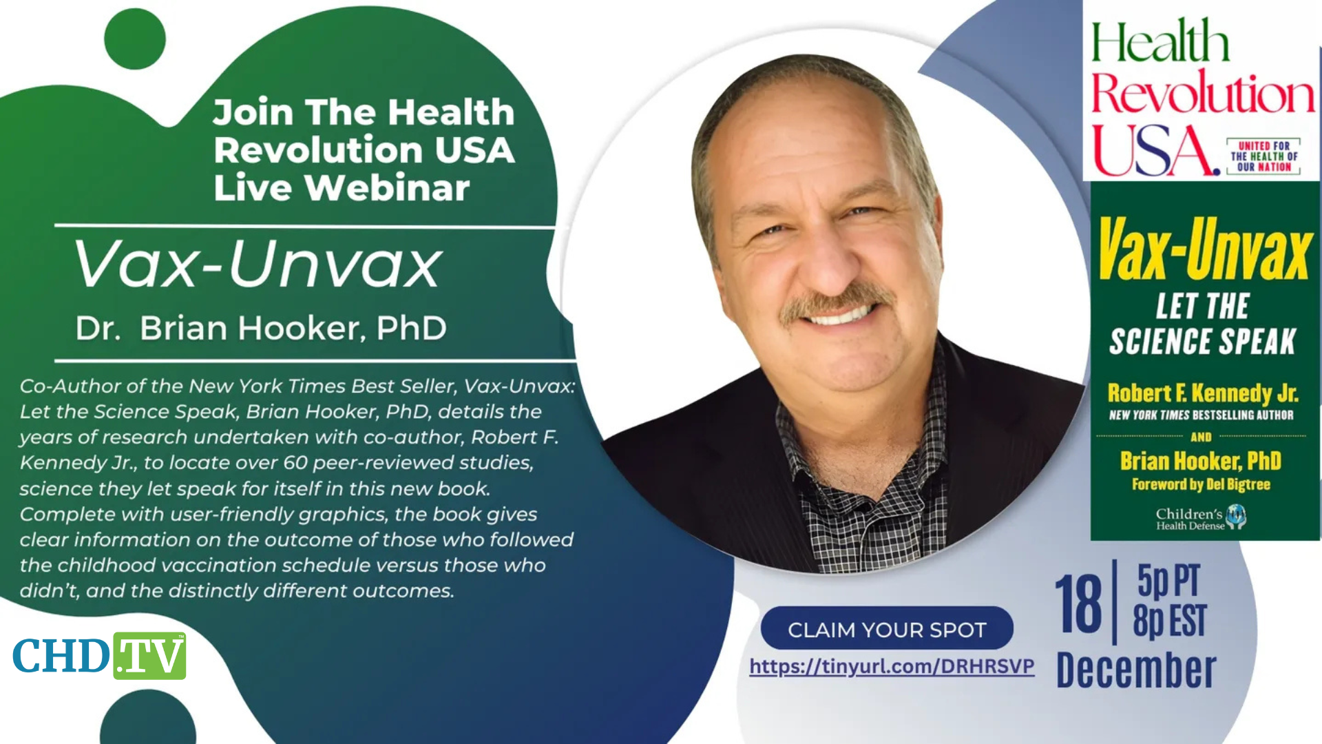 Vax-Unvax Virtual Town Hall With Brian Hooker, Ph.D.