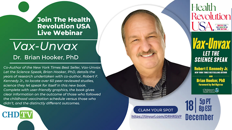 Vax-Unvax Virtual Town Hall With Brian Hooker, Ph.D.