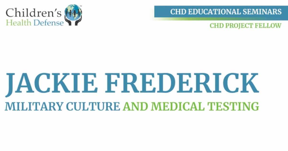 Military Culture and Medical Testing - Jackie Frederick