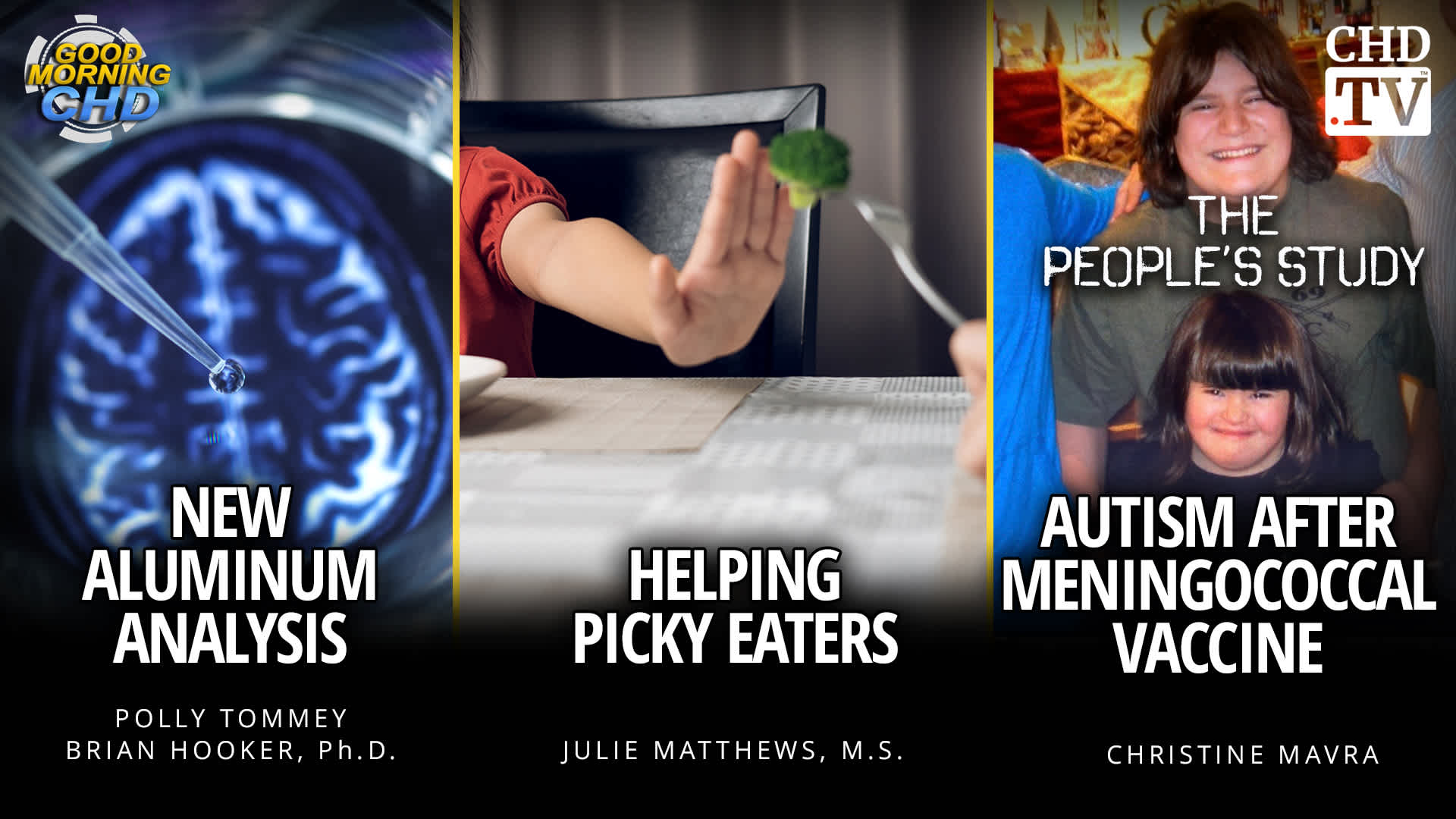 New Aluminum Adjuvant Analysis + Helping Picky Eaters + Autism After Meningococcal Vaccine