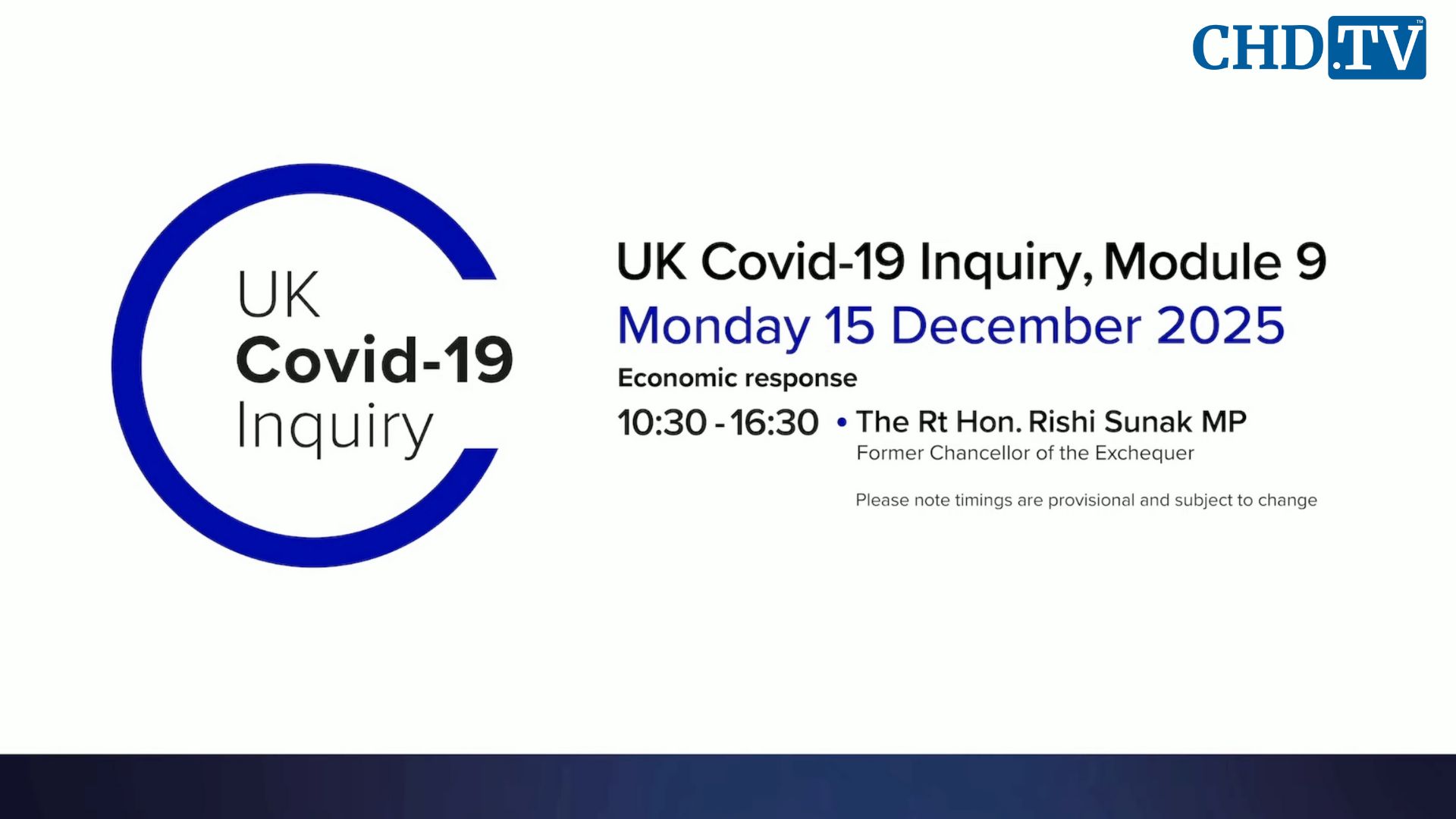 UK COVID-19 Inquiry Meeting | Dec. 15