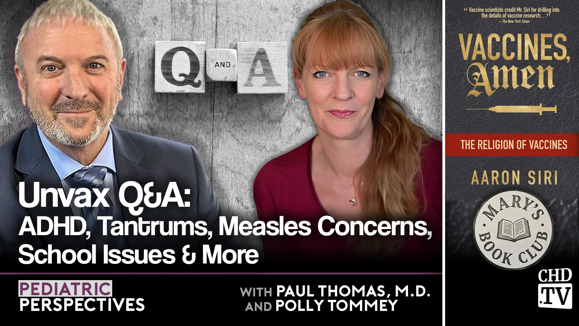 Unvax Q&A: ADHD, Tantrums, Measles Concerns, School Issues & More + Mary's Book Club