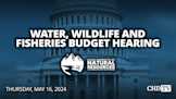Water, Wildlife + Fisheries Budget Hearing