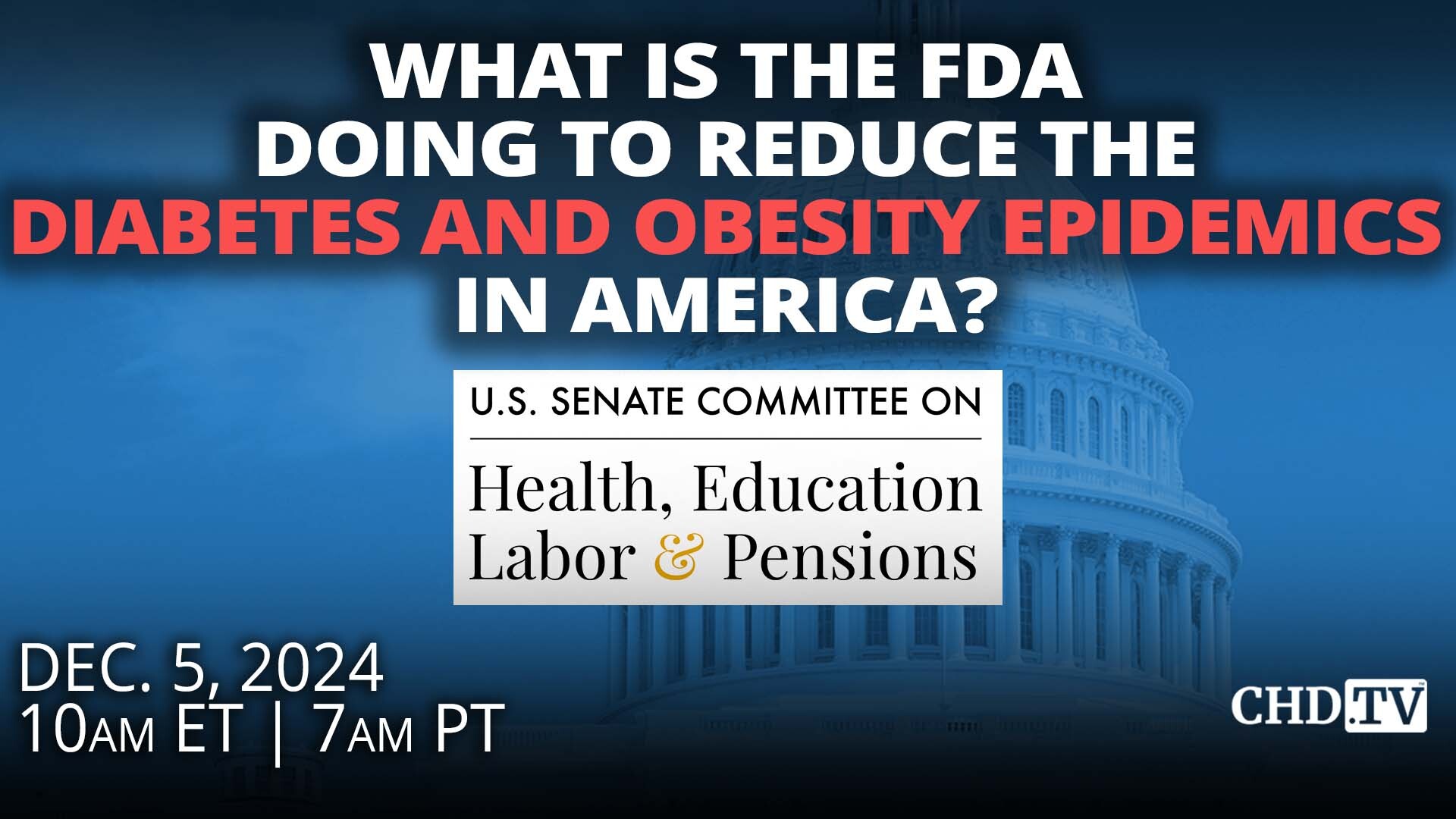 What Is the FDA Doing To Reduce the Diabetes and Obesity Epidemics in America and Take On the Greed of the Food and Beverage Industry?